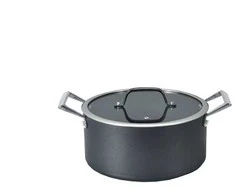 Puodas DOMOLETTI Juodas MODERN, 24 cm, 4,5 l