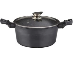 Puodas DOMOLETTI Pilkas METALLIC, 24 cm, 4,4 l