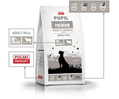 PUPIL Premium Medium and large breeds Rich in su ėriena ir ryžiais – sausas Maistas šunims – 12kg
