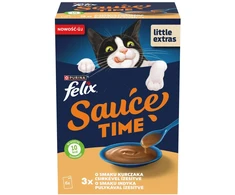 Purina Nestle Felix Sauce Time – šlapias kačių maistas – 6x40g