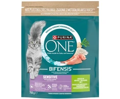 Purina Nestle One Bifensis Sensitive Rich in kalakutiena – sausas kačių maistas – 750g