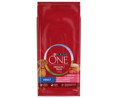 Purina Nestle ONE Medium/Maxi Adult jautiena & ryžiai 12kg