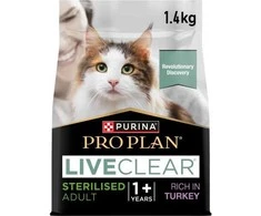 Purina Nestle Purina Pro Plan LIVECLEAR STERILISED ADULT Bogata w Indyka 1,4kg