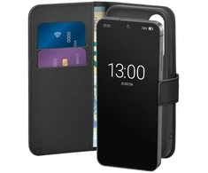 Puro Eco-Leather dėklas skirtas Samsung Galaxy S26 with Wallet – juodos spalvos