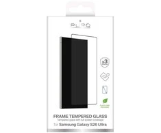 Puro Frame Apsauginis stiklas skirtas Samsung Galaxy S26 Ultra – with Juodas Frame