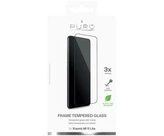 PURO Frame Apsauginis stiklas - Xiaomi Mi 11 LITE Apsauginis stiklas Protective Glass (Juodas Frame)