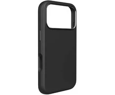 Puro Pure Icon Mag Pro Liquid Silicone dėklas skirtas Apple iPhone 17 Pro Max, MagSafe Compatible, with Camera Protection and Aluminum Mygtukai – juodos spalvos