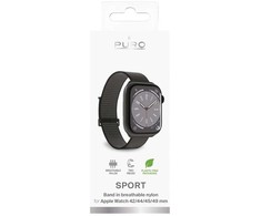 Puro ''SPORT'' nylon apyrankė Apple Watch 42-44-45-49mm. juodos spalvos