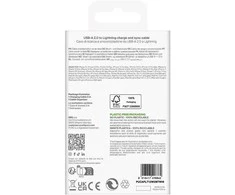 Puro TPE 12W USB-A – Lightning kabelis 2m – baltos spalvos