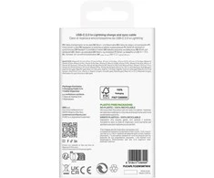 Puro TPE 20W USB-C – Lightning kabelis 3m – baltos spalvos