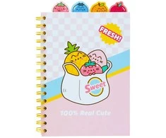 Pusheen - užrašų knygelė / bloknotas A5 iš vaisių kolekcijos