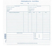 PVM sąskaita faktūra 8 colių, SC, be NR. 100 lapų