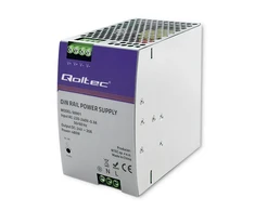 Qoltec 50901 Pramoninis DIN bėgių maitinimo šaltinis | 480W | 24V | 20A