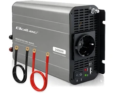 Qoltec MS Wave | 12V na 230V | 1000/2000W | USB