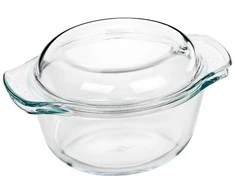 Quokka Küchenprofi Elsass - Borosilicate Glass Oven Dish with Lid 1.4 l 18×11.5 cm