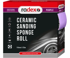 Radex Ceramic.popier. P320 minkštu pagrindu 114mmX25m