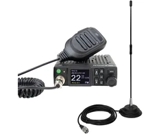 Radijo stoties komplektas CB PNI Escort HP 8900 ASQ, 12-24V + CB PNI Extra 40 antena su magnetiniu pagrindu