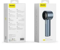 Rankinis ventiliatorius AWEI F38 MINI mėlynos spalvos