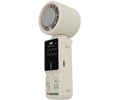 Rankinis ventiliatorius Verbatim Cool `n` Go Ice Touch Pro baltos spalvos sidabro spalvos