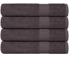 Rankšluostis Pirties rankšluosčiai, FROGN, 4 vnt., antracito spalvos, 80x200 cm, 360 g/m²