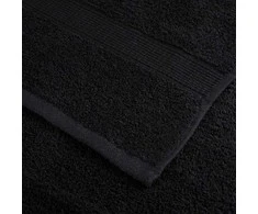 Rankšluostis Pirties rankšluosčiai SOLUND, 2vnt., juodi, 80x200cm, 600g/m²