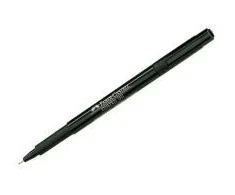 Rašiklis - žymeklis Faber-Castell Finepen 1511, 0.4mm, juodos spalvos, žalios spalvos korpusas