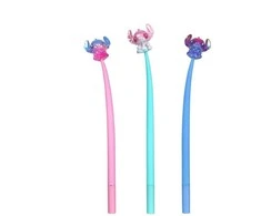 Gelinis rašiklis DISNEY Juodas, Flexy, STITCH