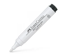 Rašiklis piešimui Faber-Castell PITT Artist Pen 2.5mm, #101 Baltas