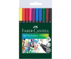 Rašiklių rinkinys Faber-Castell GRIP Finepen, 10 spalvų