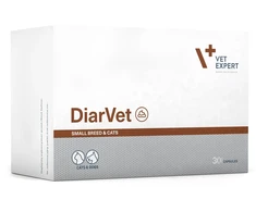 Gyvūnų Papildas - VetExpert Diarvet Mažų Veislių 30 Tablečių Šunims Ir Katėms, Be Glitimo, Be Cukraus
