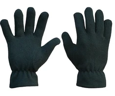 Raw Pol Juoda FLEECE PIRŠTINĖS 10 DYDIS