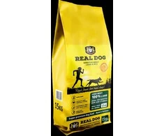 Real Dog Sensitive 15kg pašaras suaugusiems šunims su ėriena ir ryžiais