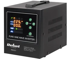 Rebel Nepertraukiamo maitinimo šaltinis 12V/230Vac 800VA/500W, UPS, sinusas, kilnojamas, POWER-800-LFP4