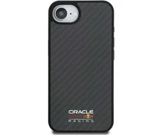 Red Bull Raudona Bull Raudona Bull Carbon Shiny Logo MagSafe dėklas skirtas Apple iPhone 16e juodos spalvos