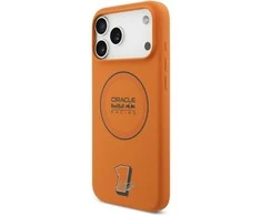 Red Bull Raudona Bull Raudona Bull Silicone Mėlyna Ring MagSafe dėklas skirtas Apple iPhone 17 Pro Max oranžinės spalvos