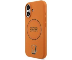 Red Bull Raudona Bull Raudona Bull Silicone Mėlyna Ring MagSafe dėklas skirtas Apple iPhone 17 oranžinės spalvos