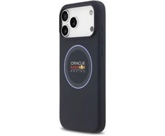 Red Bull Raudona Bull Raudona Bull Silicone Mėlyna Ring MagSafe dėklas skirtas Apple iPhone 17 Pro Max mėlynos spalvos