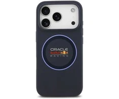 Red Bull Raudona Bull Raudona Bull Silicone mėlynos spalvos Ring MagSafe dėklas skirtas Apple iPhone 17 Pro Navy