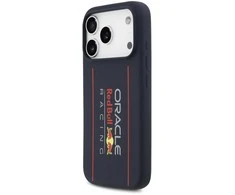 Red Bull Raudona Bull Raudona Bull Silicone Vertical Logo MagSafe dėklas skirtas Apple iPhone 17 Pro Max mėlynos spalvos