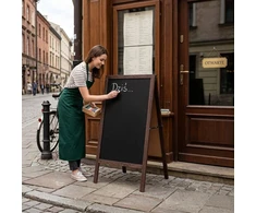 Reklaminis A formos stovas 83×50 cm, dvipusė kreidinė lenta, ModernHome