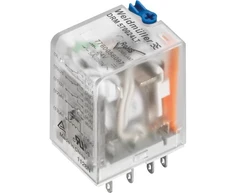 Relė 24VDC, 5A, 4CO, su indikacija+TEST, Weidmuller