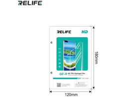 RELIFE GF-9 HD TPU hidrogelio folija išmaniesiems telefonams, 50 vnt. pakuotė