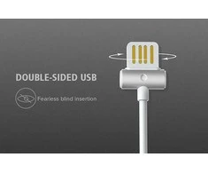 Oem REMAX Kabelis Waist Drum RC-082m – USB į Micro USB – baltos spalvos