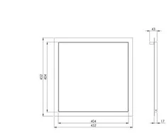 Revizinės durelės EUROPLAST RLR4040, 40 x 40 cm