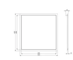 Revizinės durelės EUROPLAST RLR6060, 60 x 60 cm