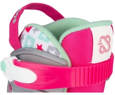 Riedučiai Nijdam Sk8 Star, balta sp./rožinė sp., 37-40
