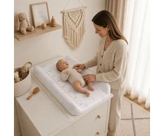 Rigid contoured changing mat topper 85×50 cm for crib and dresser stars ECOTOYS