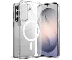 Ringke Fusion Magnetic MagSafe dėklas Samsung Galaxy S26 skaidrus