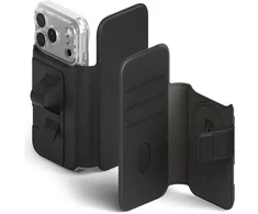 Ringke iPhone 17 Pro Dėklas Folio Grip Piniginė Magnetinis Juodas