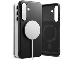 Ringke Onyx Magnetic MagSafe dėklas skirtas Samsung Galaxy S25 FE – juodos spalvos